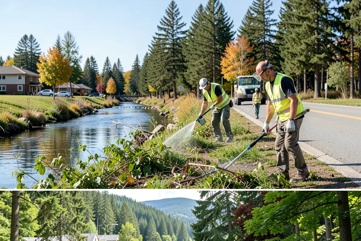 Court Fence Repair in Lake Forest Park, King County, WA - Fence repairs proceed in any season, with dry weather easing post-setting and concrete cure.