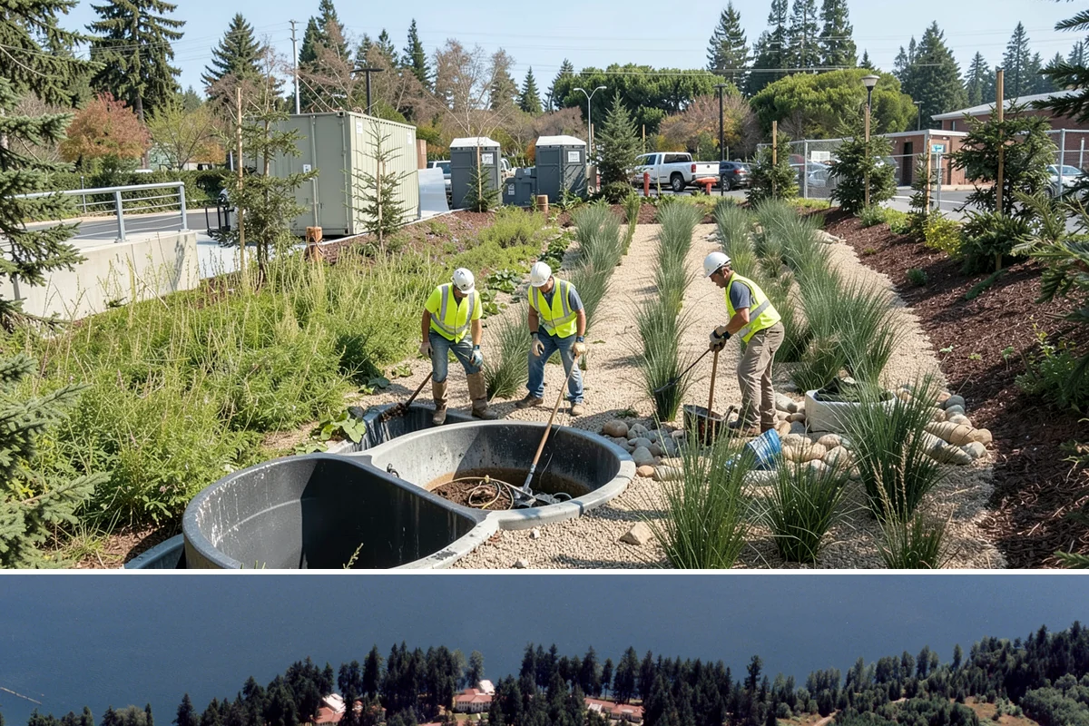 Court Fence Repair in Lakewood, Pierce County, WA - Fence repairs proceed in any season, with dry weather easing post-setting and concrete cure.