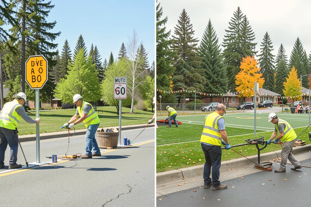 Court Fence Repair in Langley, Island County, WA - Inspect fabric, posts, gates, and windscreen