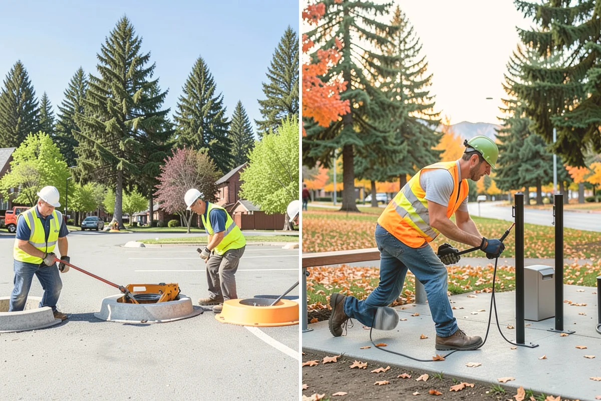 Court Fence Repair in Lynnwood, Snohomish County, WA - Inspect fabric, posts, gates, and windscreen