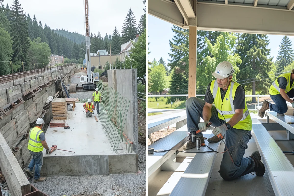 Court Fence Repair in Marysville, Snohomish County, WA - Inspect fabric, posts, gates, and windscreen
