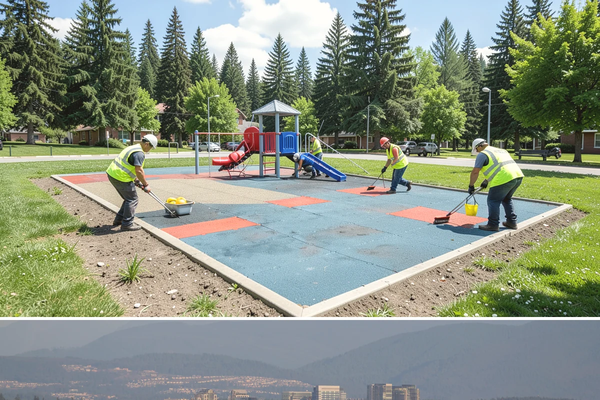 Court Fence Repair in Medina, King County, WA - Fence repairs proceed in any season, with dry weather easing post-setting and concrete cure.