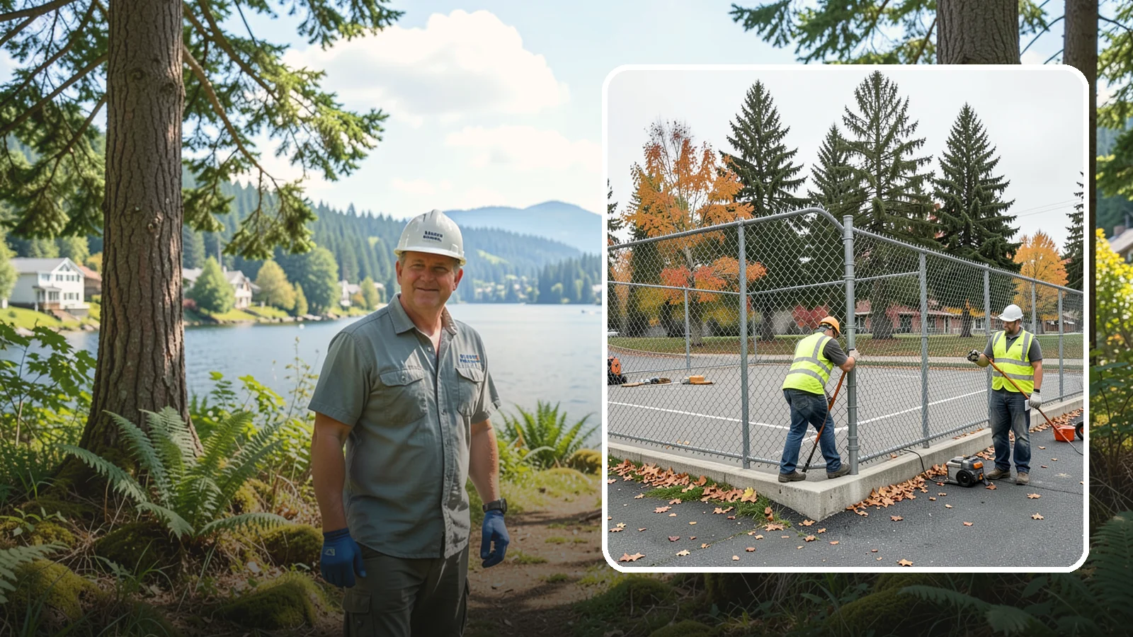 Court Fence Repair in Milton, King County, WA - Chain-link and windscreen repair that restores enclosure and safety on public sport court perimeters.
