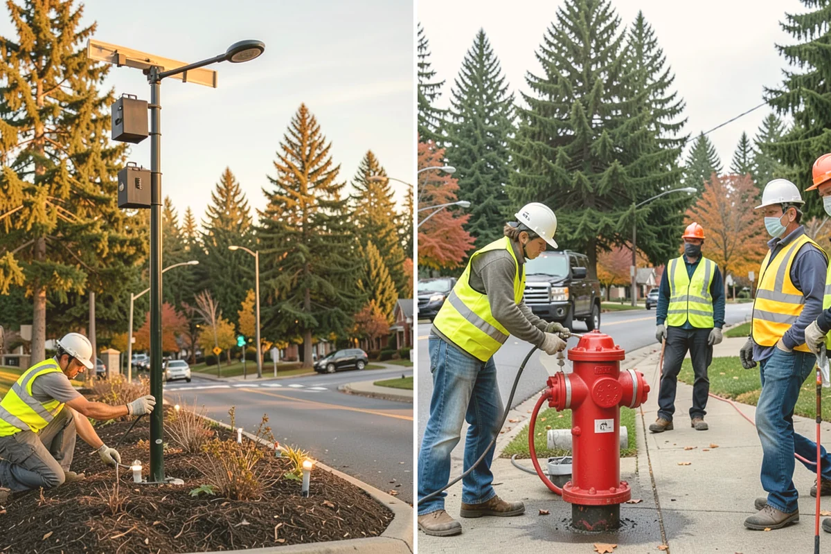 Court Fence Repair in Milton, King County, WA - Inspect fabric, posts, gates, and windscreen