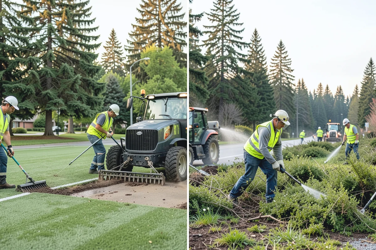 Court Fence Repair in Redmond, King County, WA - Inspect fabric, posts, gates, and windscreen