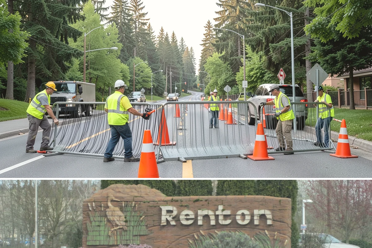 Court Fence Repair in Renton, King County, WA - Fence repairs proceed in any season, with dry weather easing post-setting and concrete cure.