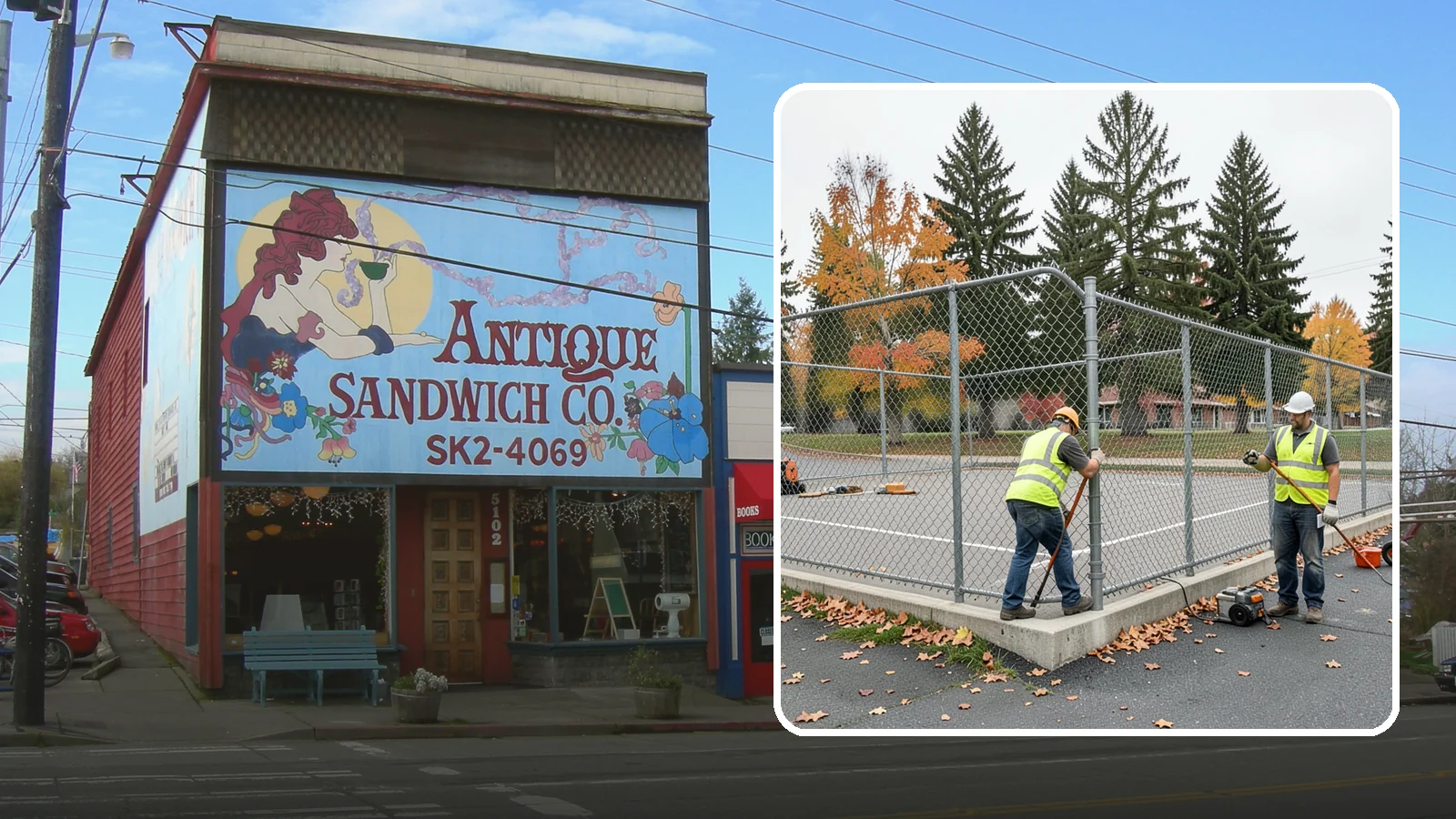 Court Fence Repair in Ruston, Pierce County, WA - Chain-link and windscreen repair that restores enclosure and safety on public sport court perimeters.