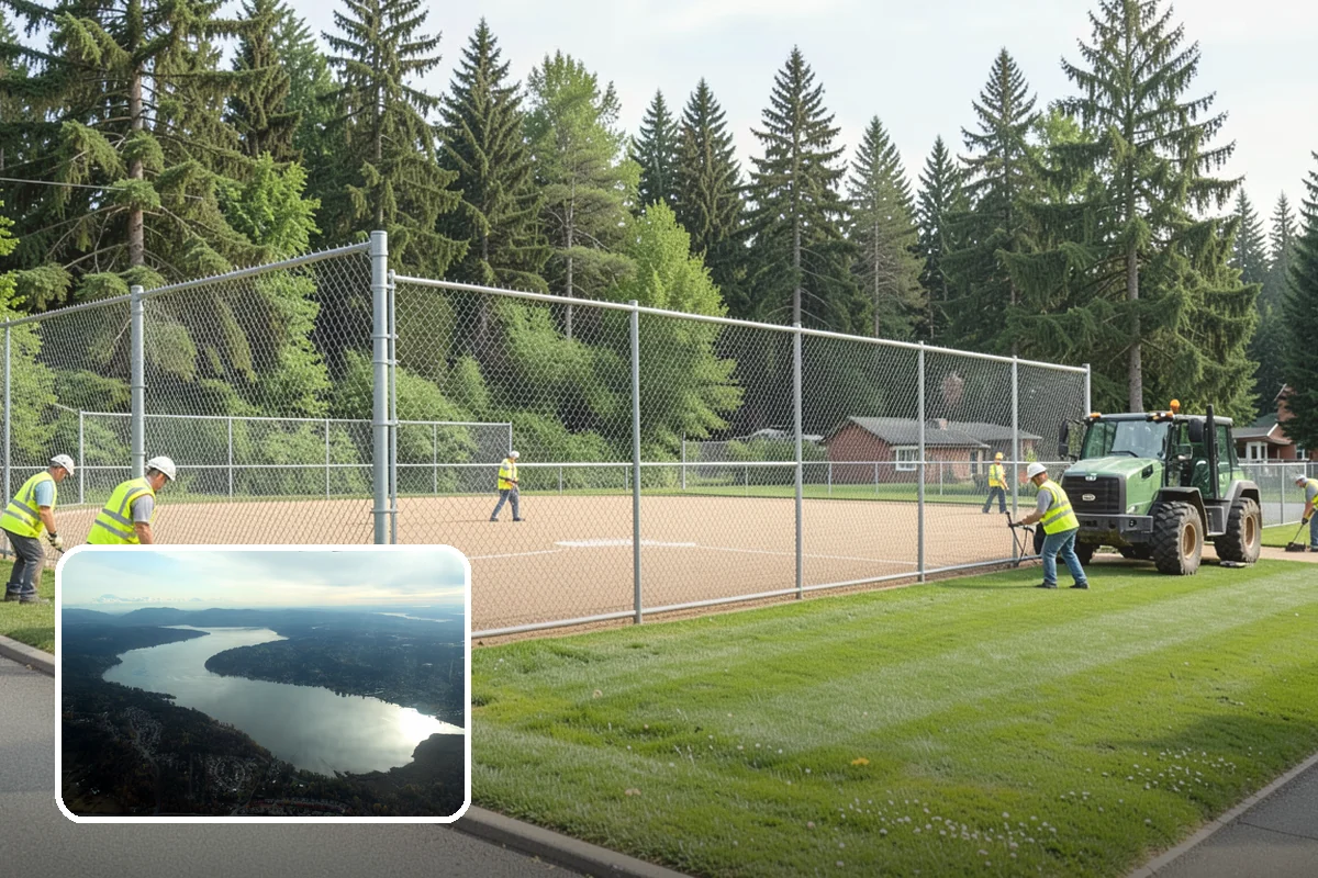 Court Fence Repair in Sammamish, King County, WA - Restores ball containment and site security