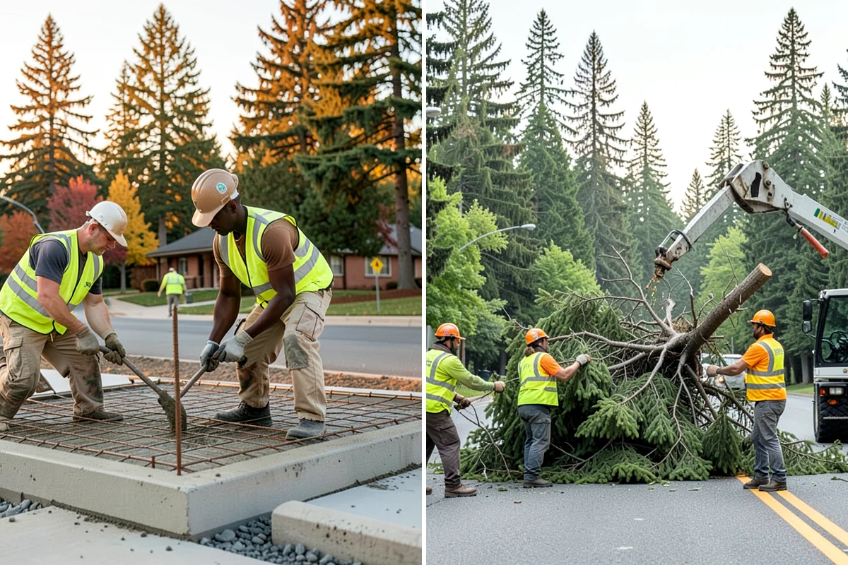 Court Fence Repair in SeaTac, King County, WA - Inspect fabric, posts, gates, and windscreen
