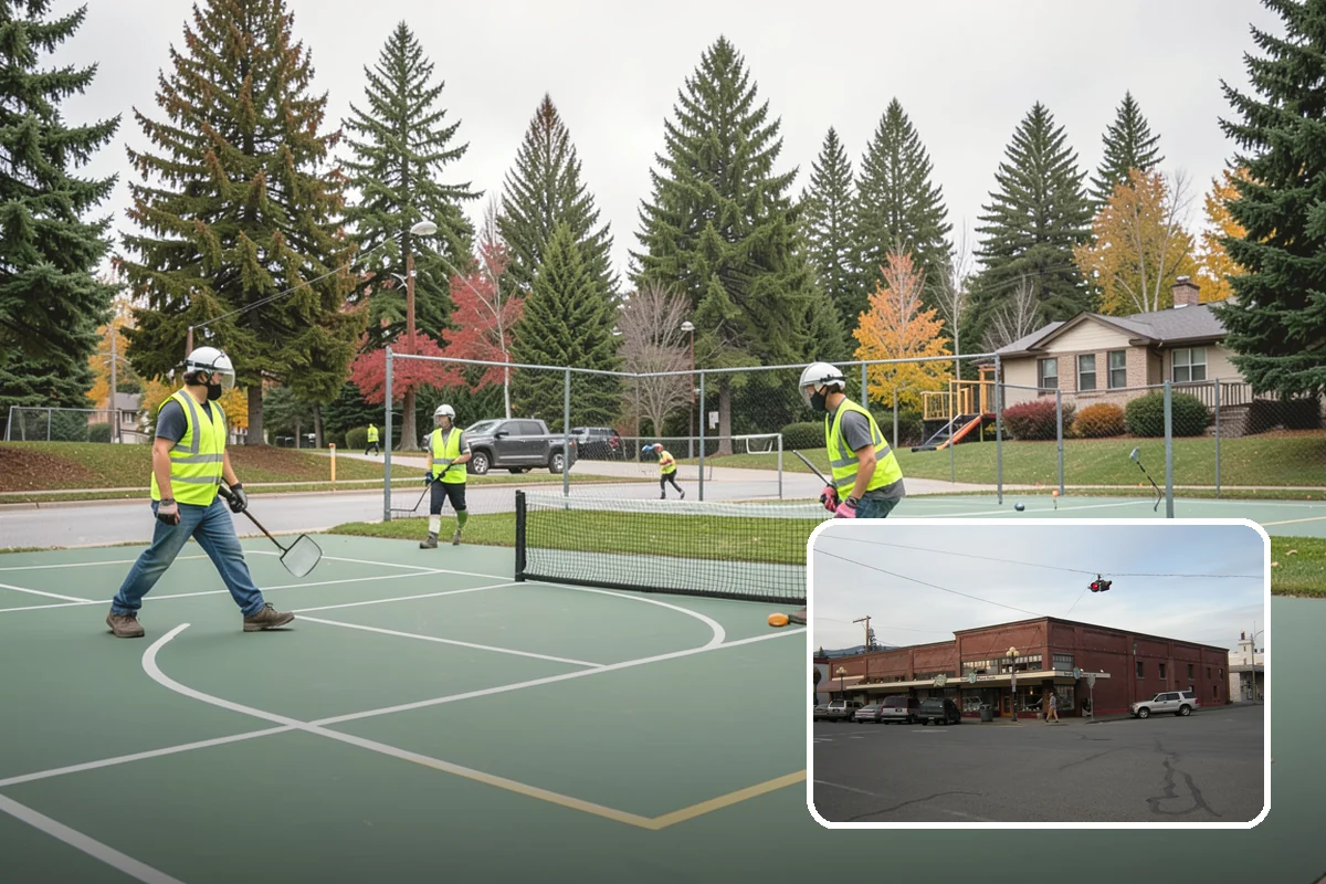 Court Fence Repair in Sedro-Woolley, Skagit County, WA - Restores ball containment and site security