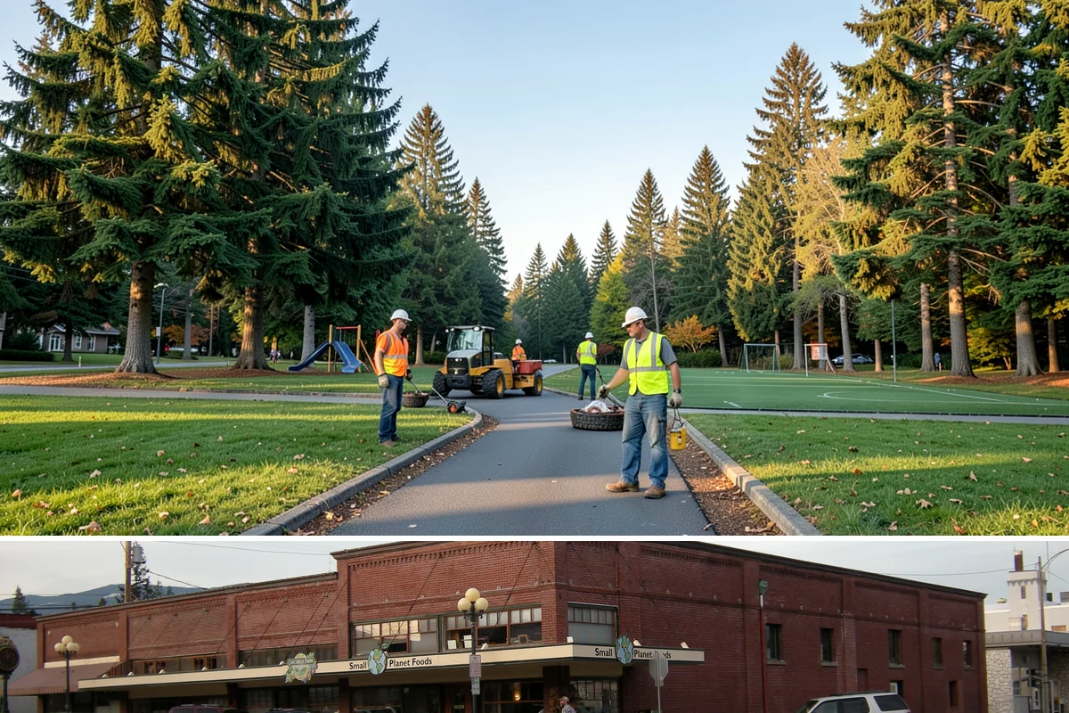 Court Fence Repair in Sedro-Woolley, Skagit County, WA - Fence repairs proceed in any season, with dry weather easing post-setting and concrete cure.