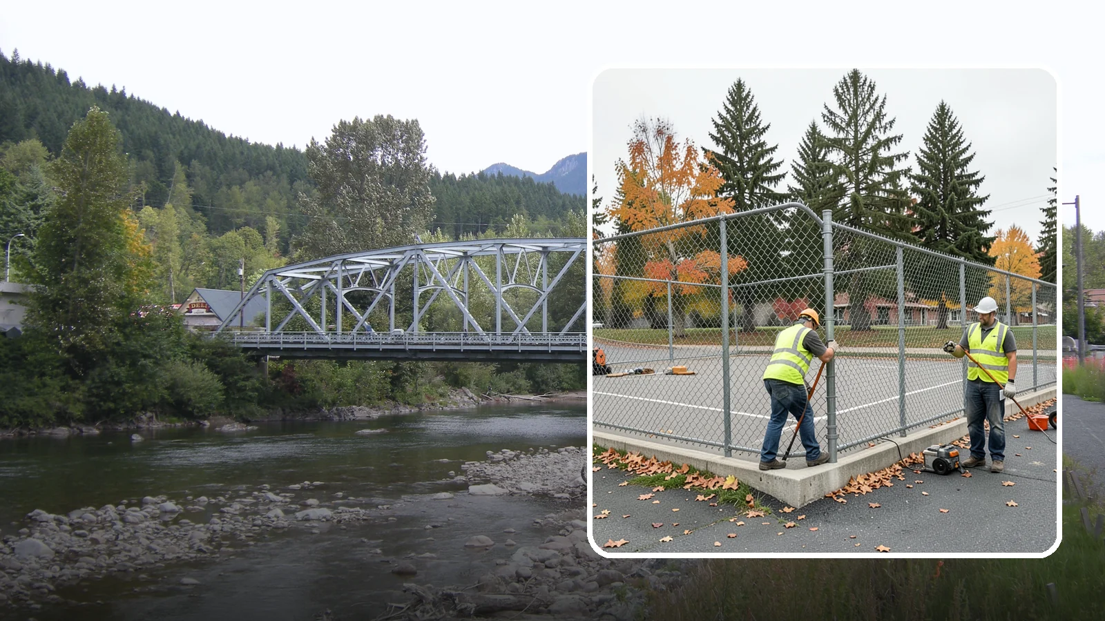 Court Fence Repair in Skykomish, King County, WA - Chain-link and windscreen repair that restores enclosure and safety on public sport court perimeters.