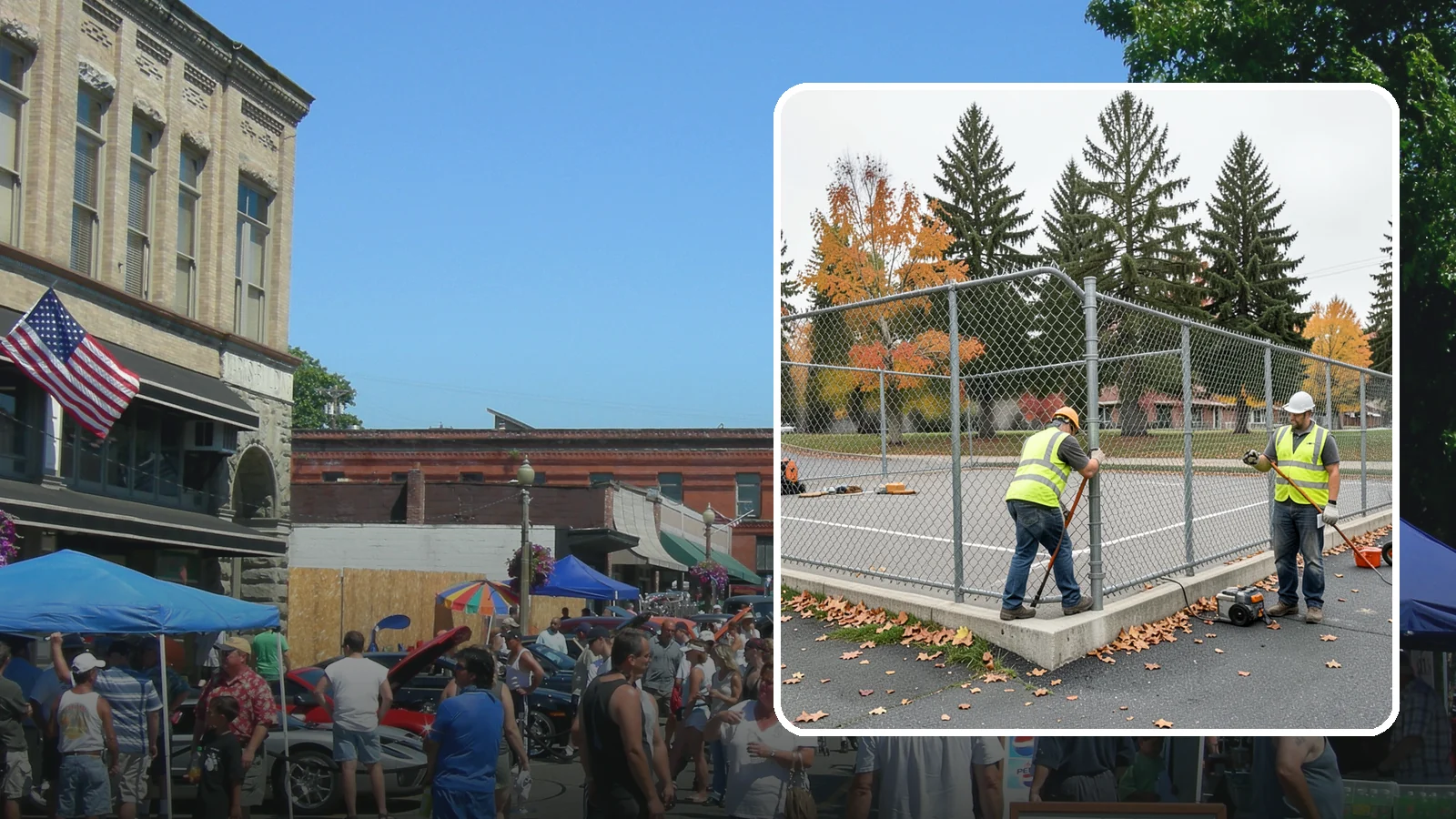 Court Fence Repair in Snohomish, Snohomish County, WA - Chain-link and windscreen repair that restores enclosure and safety on public sport court perimeters.