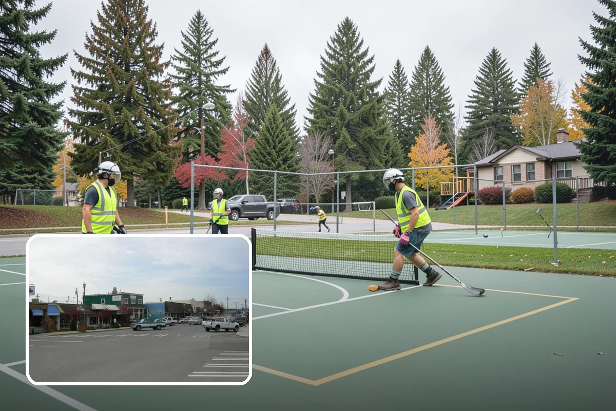 Court Fence Repair in Stanwood, Snohomish County, WA - Restores ball containment and site security