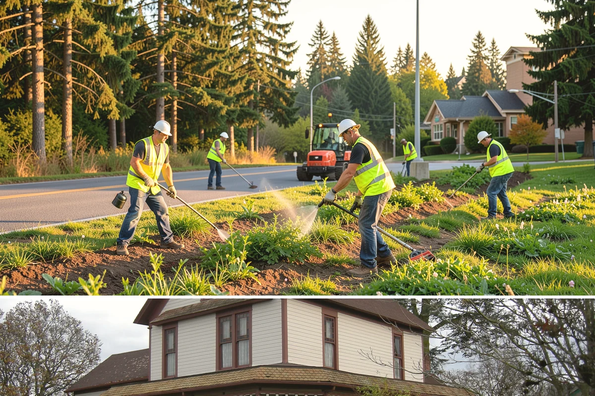 Court Fence Repair in Sumner, Pierce County, WA - Fence repairs proceed in any season, with dry weather easing post-setting and concrete cure.