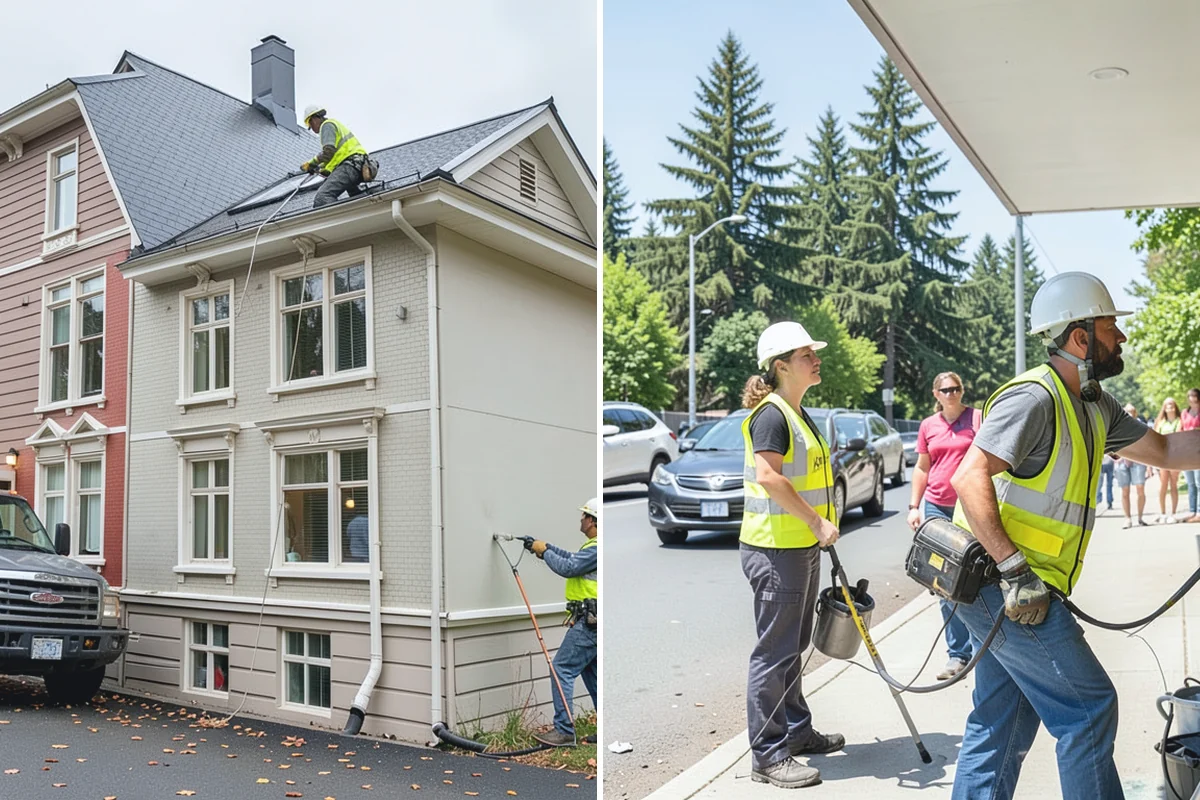 Court Fence Repair in Woodinville, King County, WA - Inspect fabric, posts, gates, and windscreen