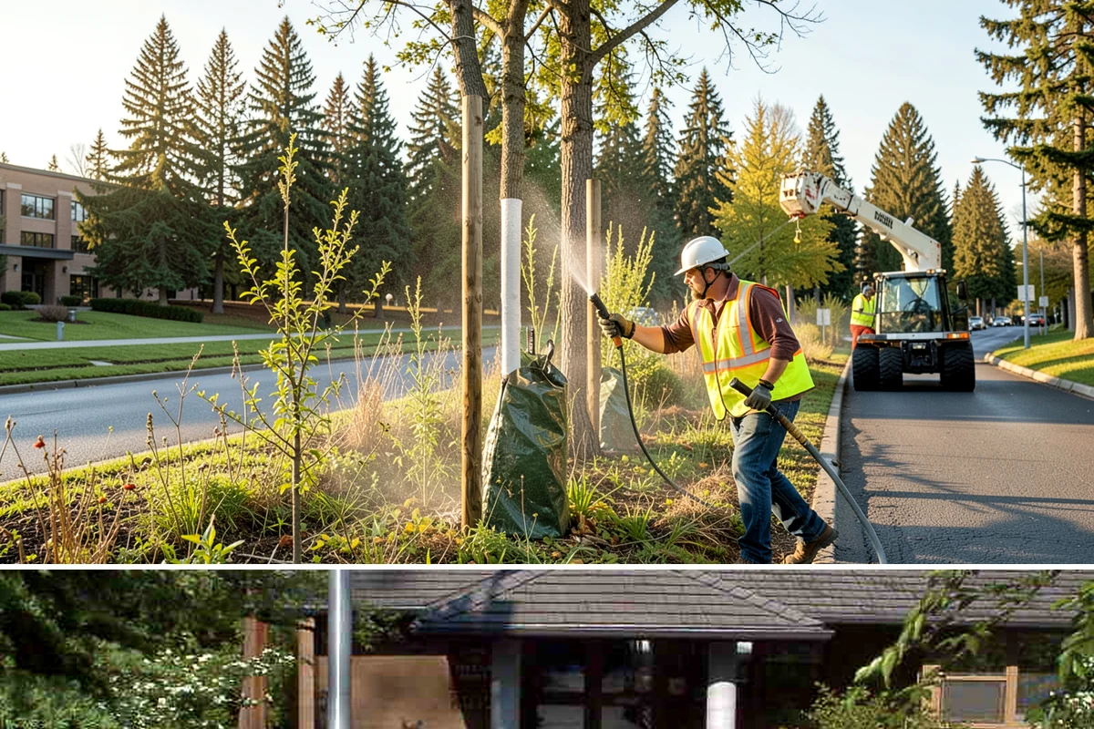 Court Fence Repair in Yarrow Point, King County, WA - Fence repairs proceed in any season, with dry weather easing post-setting and concrete cure.