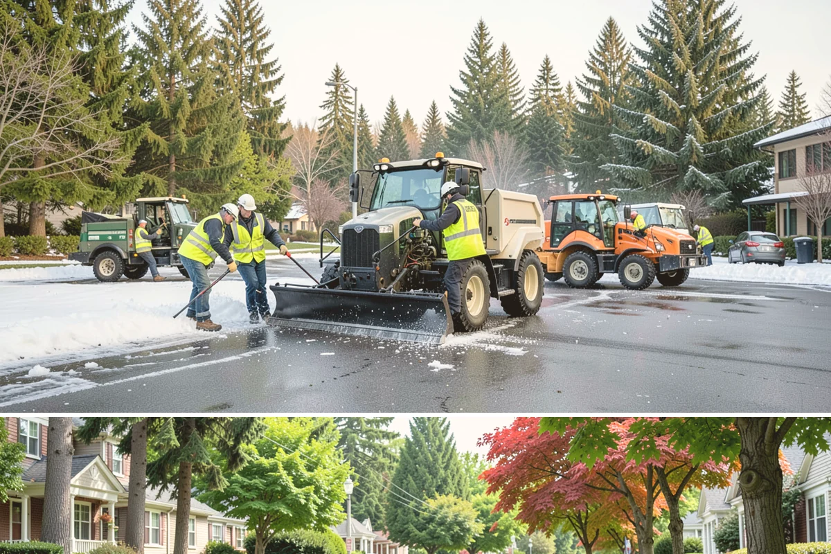 Court Lighting Installation in Beaux Arts Village, King County, WA - Dry summer and early-fall conditions ease trenching and foundation work for new lighting.