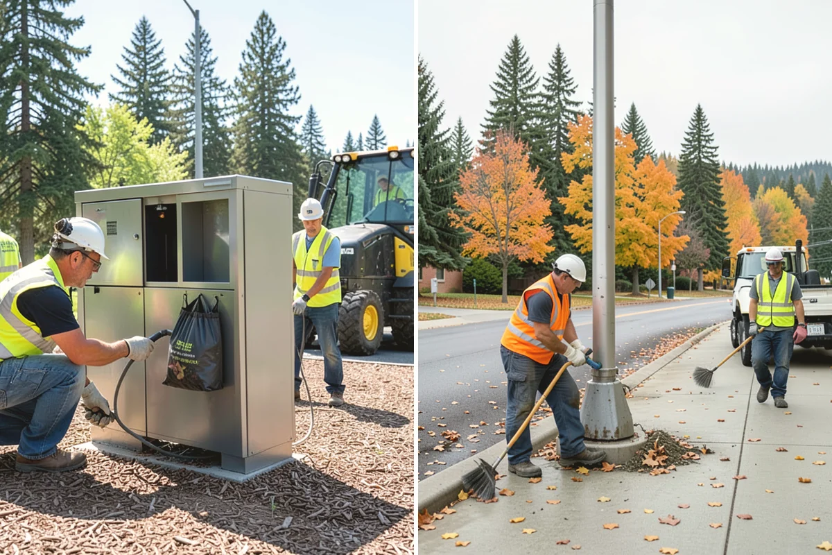 Court Lighting Installation in Black Diamond, King County, WA - Prepare a photometric layout for the court