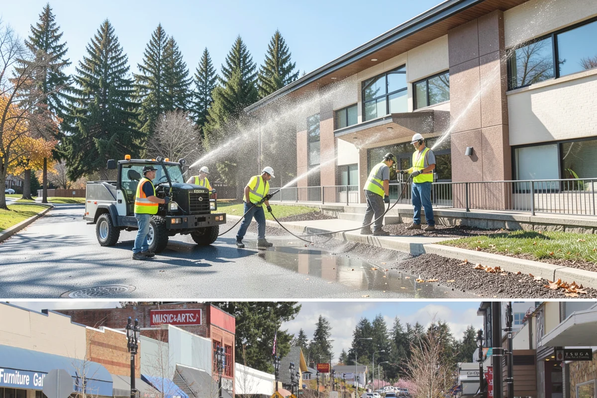 Court Lighting Installation in Bothell, King County, WA - Dry summer and early-fall conditions ease trenching and foundation work for new lighting.