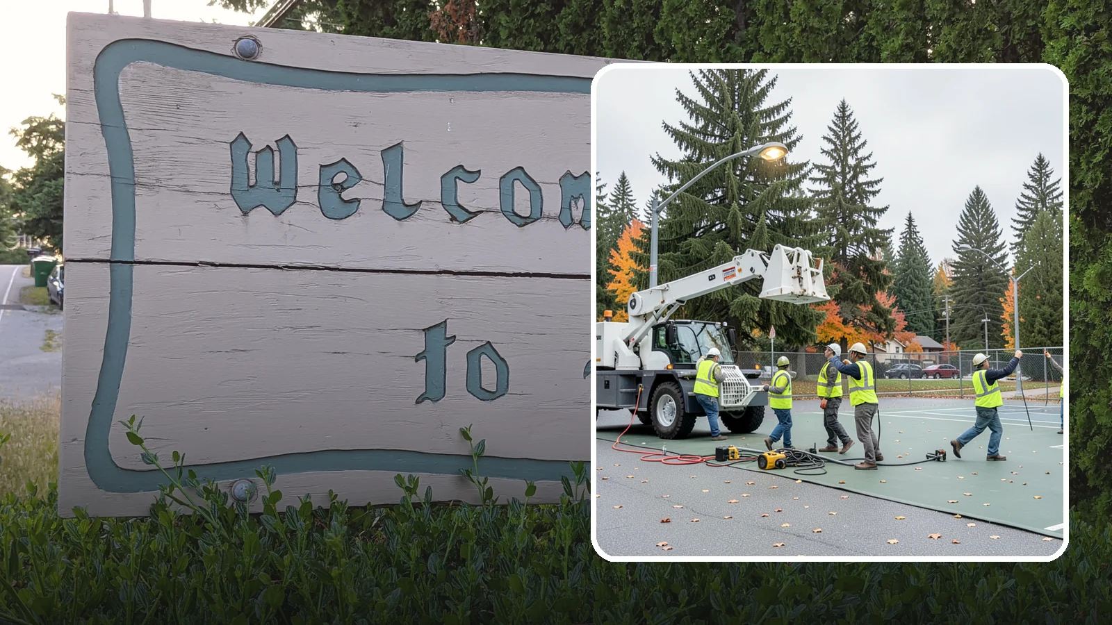 Court Lighting Installation in Brier, Snohomish County, WA - LED court lighting installation that extends usable hours on public tennis, pickleball, and basketball courts.