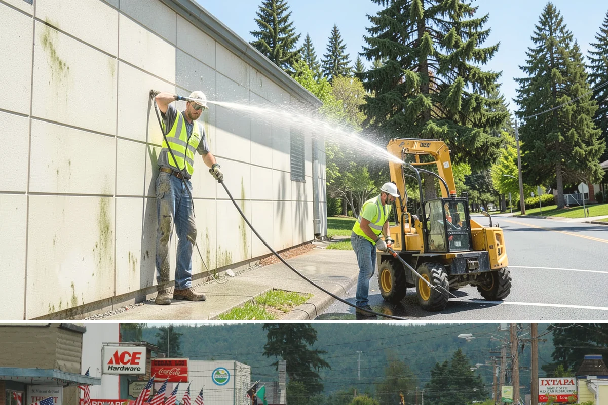 Court Lighting Installation in Carnation, King County, WA - Dry summer and early-fall conditions ease trenching and foundation work for new lighting.