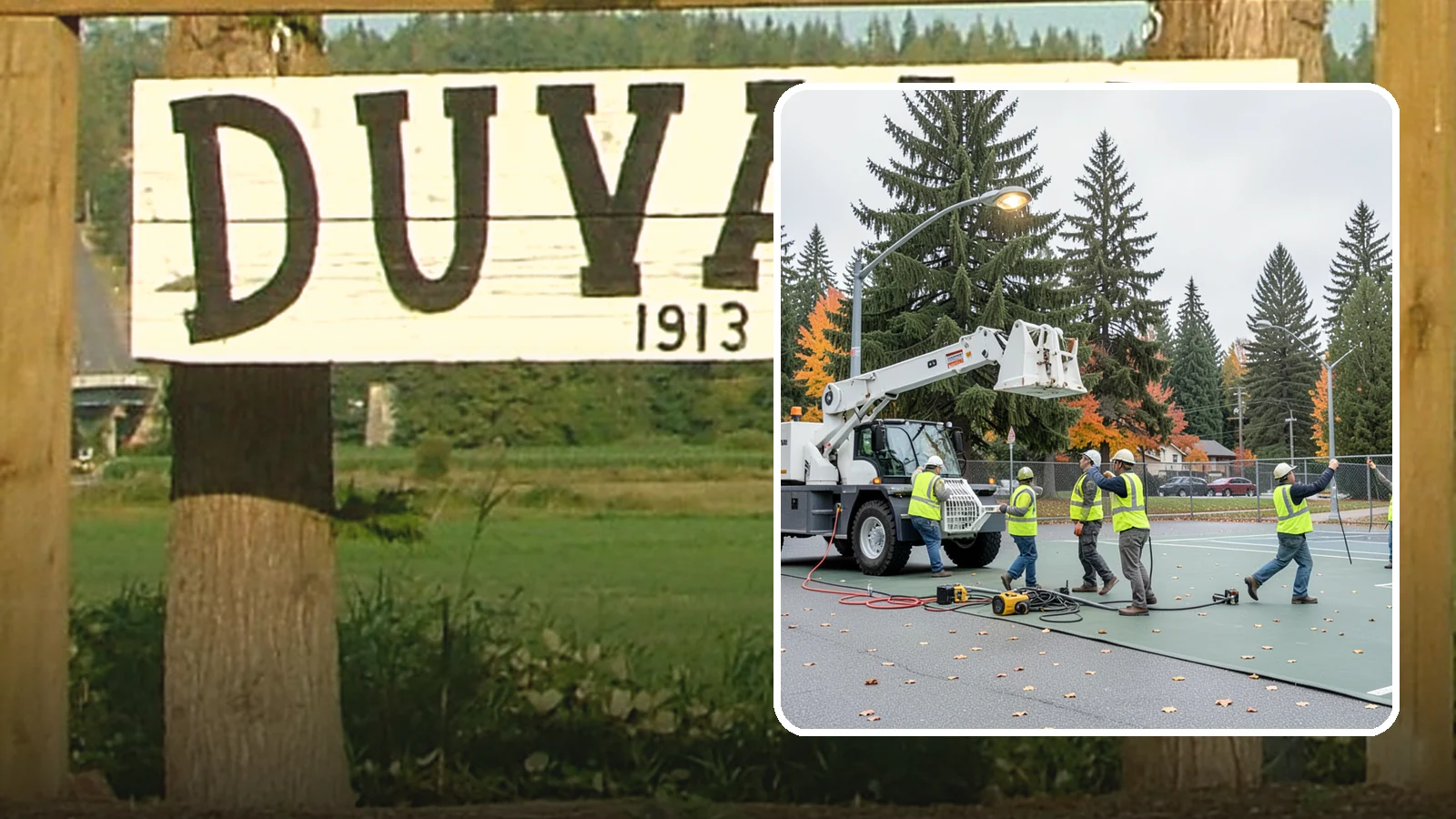 Court Lighting Installation in Duvall, King County, WA - LED court lighting installation that extends usable hours on public tennis, pickleball, and basketball courts.