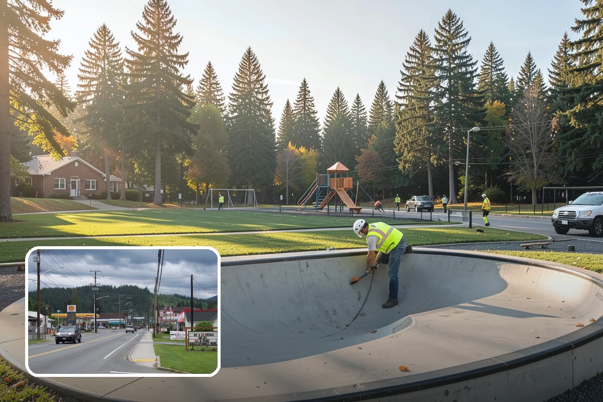 Court Lighting Installation in Granite Falls, Snohomish County, WA - Extends court availability into evening hours