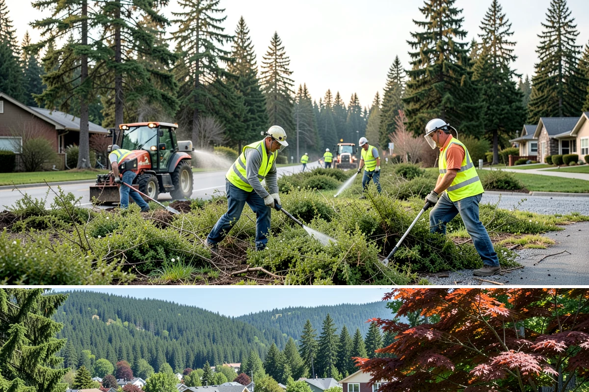 Court Lighting Installation in Index, Snohomish County, WA - Dry summer and early-fall conditions ease trenching and foundation work for new lighting.