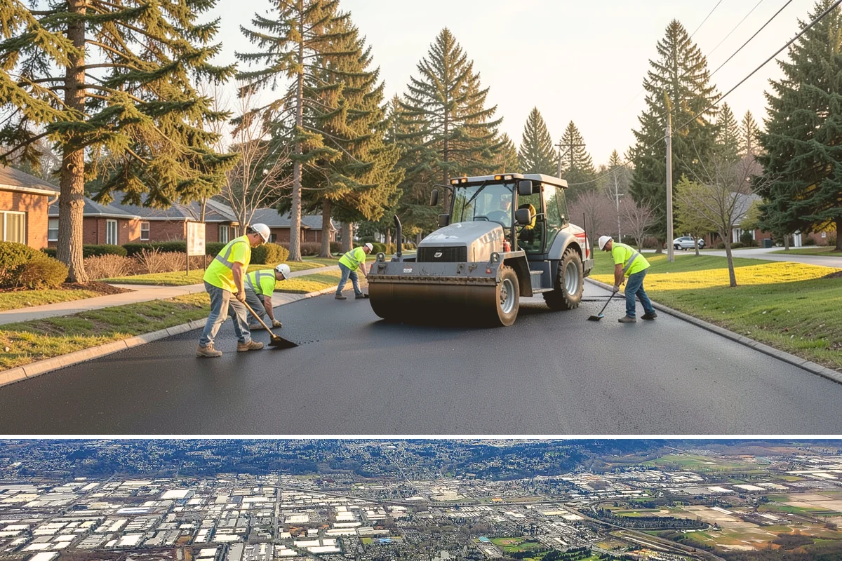 Court Lighting Installation in Kent, King County, WA - Dry summer and early-fall conditions ease trenching and foundation work for new lighting.