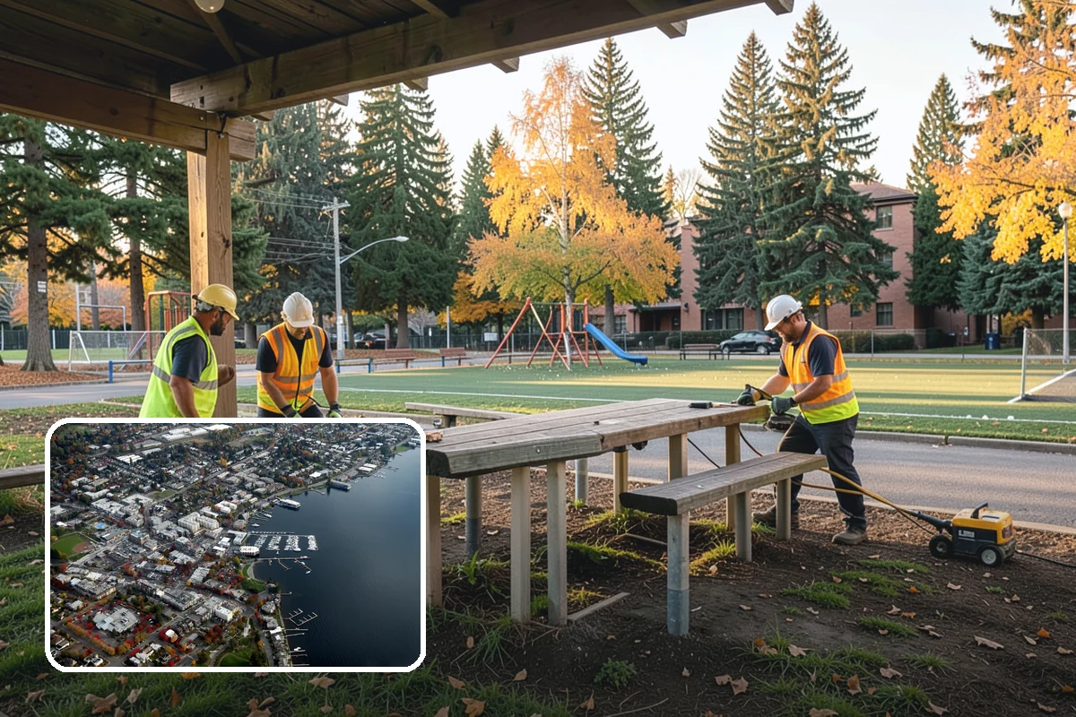 Court Lighting Installation in Kirkland, King County, WA - Extends court availability into evening hours