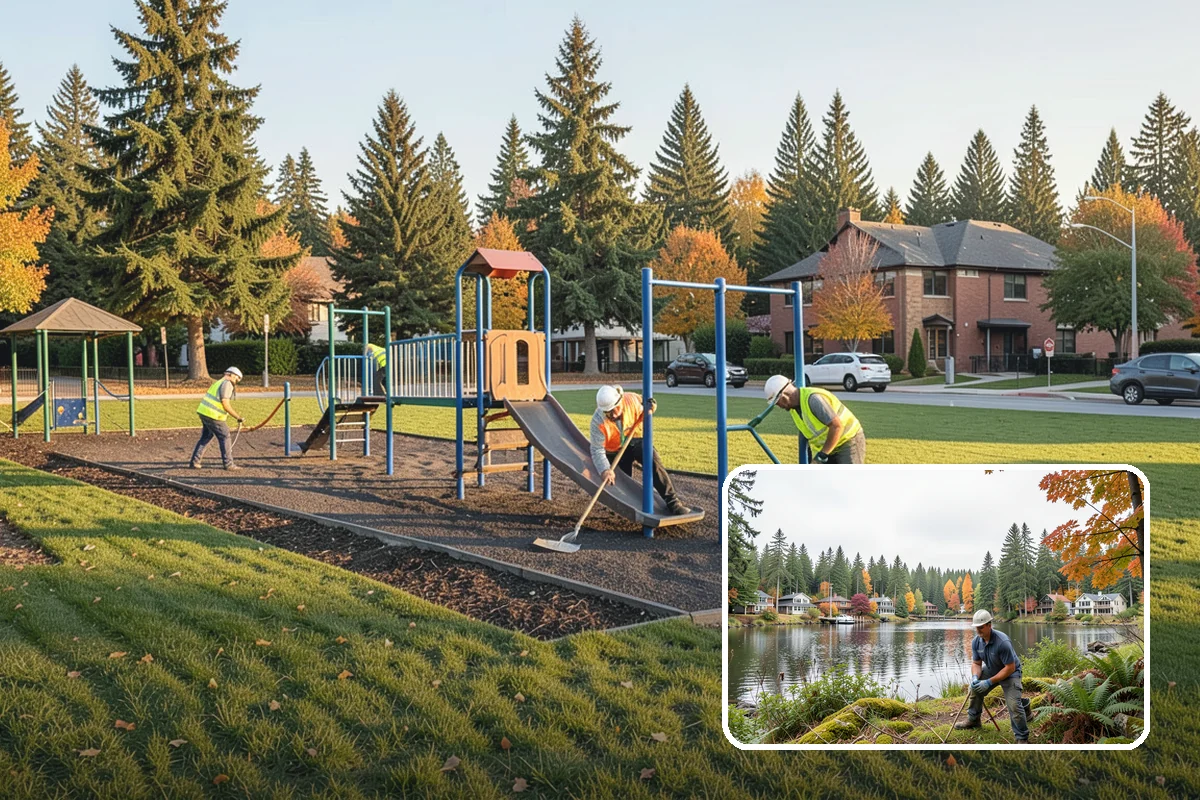Court Lighting Installation in La Conner, Skagit County, WA - Extends court availability into evening hours