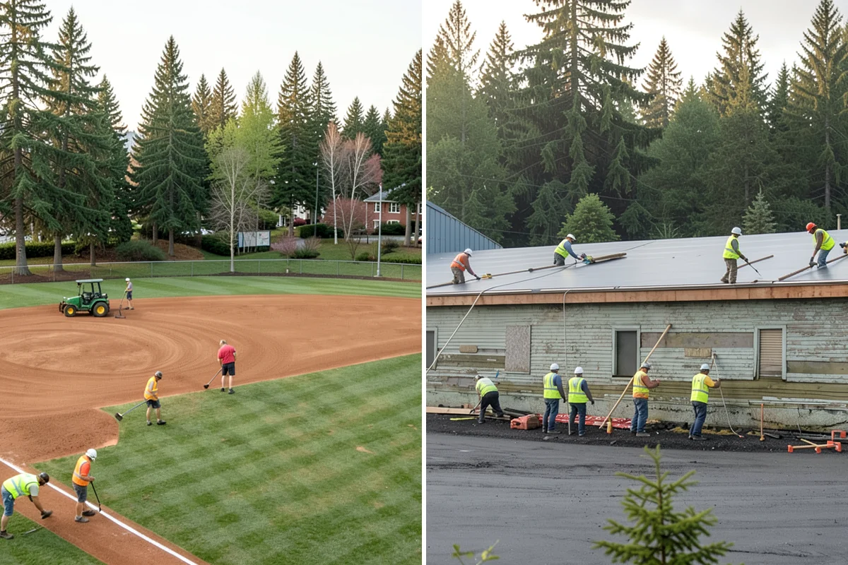 Court Lighting Installation in Lakewood, Pierce County, WA - Prepare a photometric layout for the court