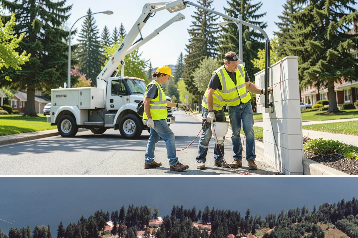 Court Lighting Installation in Lakewood, Pierce County, WA - Dry summer and early-fall conditions ease trenching and foundation work for new lighting.
