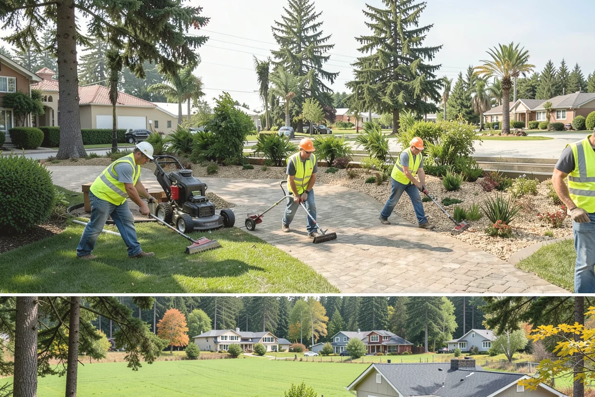Court Lighting Installation in Lyman, Skagit County, WA - Dry summer and early-fall conditions ease trenching and foundation work for new lighting.