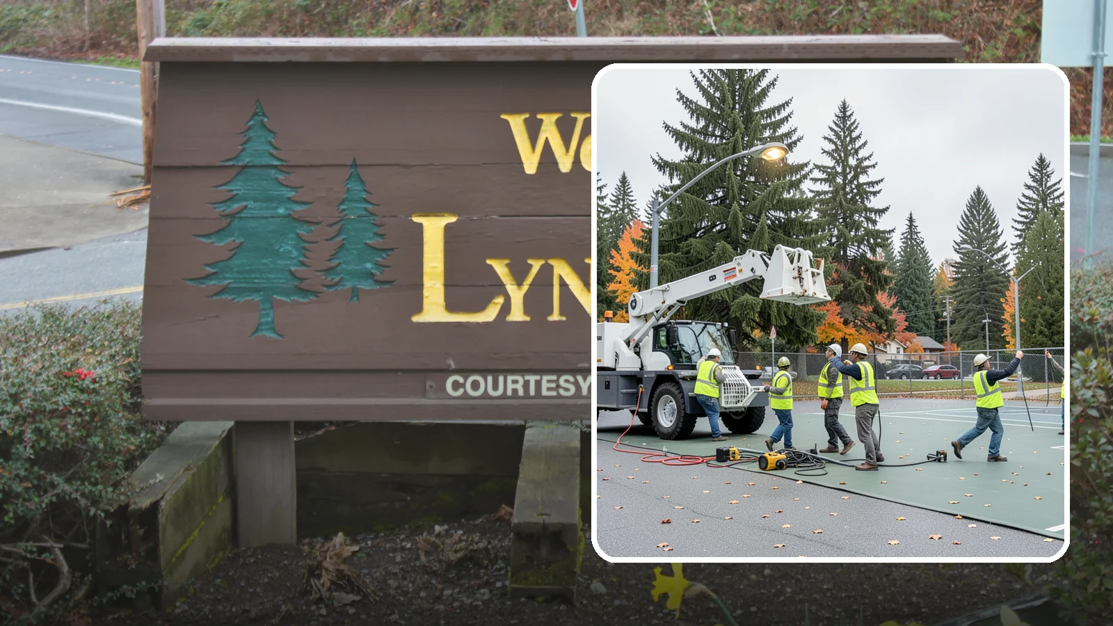 Court Lighting Installation in Lynnwood, Snohomish County, WA - LED court lighting installation that extends usable hours on public tennis, pickleball, and basketball courts.