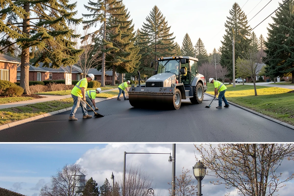 Court Lighting Installation in Marysville, Snohomish County, WA - Dry summer and early-fall conditions ease trenching and foundation work for new lighting.
