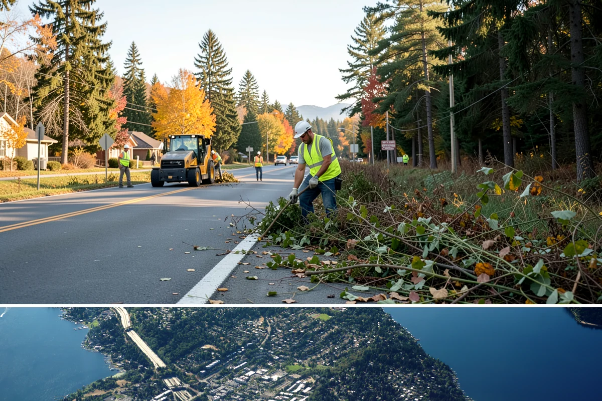 Court Lighting Installation in Mercer Island, King County, WA - Dry summer and early-fall conditions ease trenching and foundation work for new lighting.