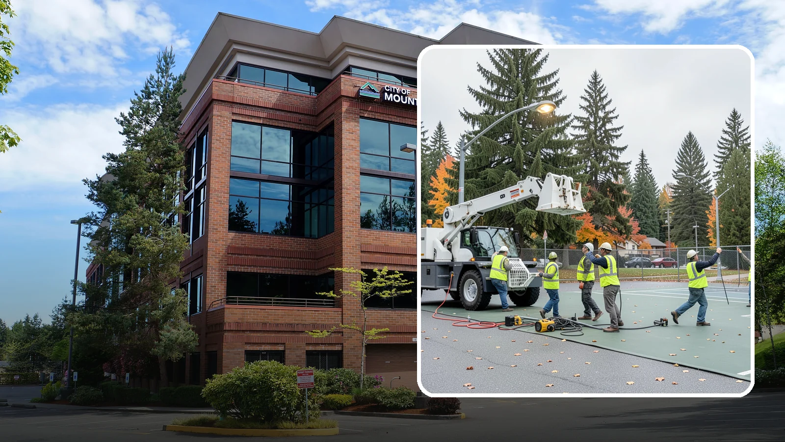 Court Lighting Installation in Mountlake Terrace, Snohomish County, WA - LED court lighting installation that extends usable hours on public tennis, pickleball, and basketball courts.