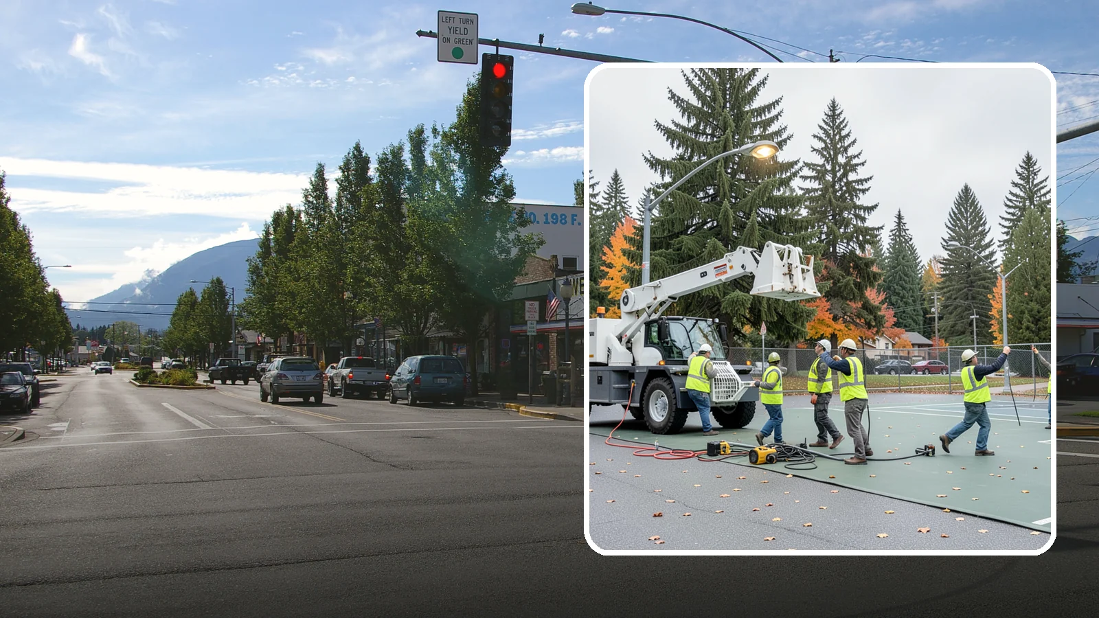 Court Lighting Installation in North Bend, King County, WA - LED court lighting installation that extends usable hours on public tennis, pickleball, and basketball courts.