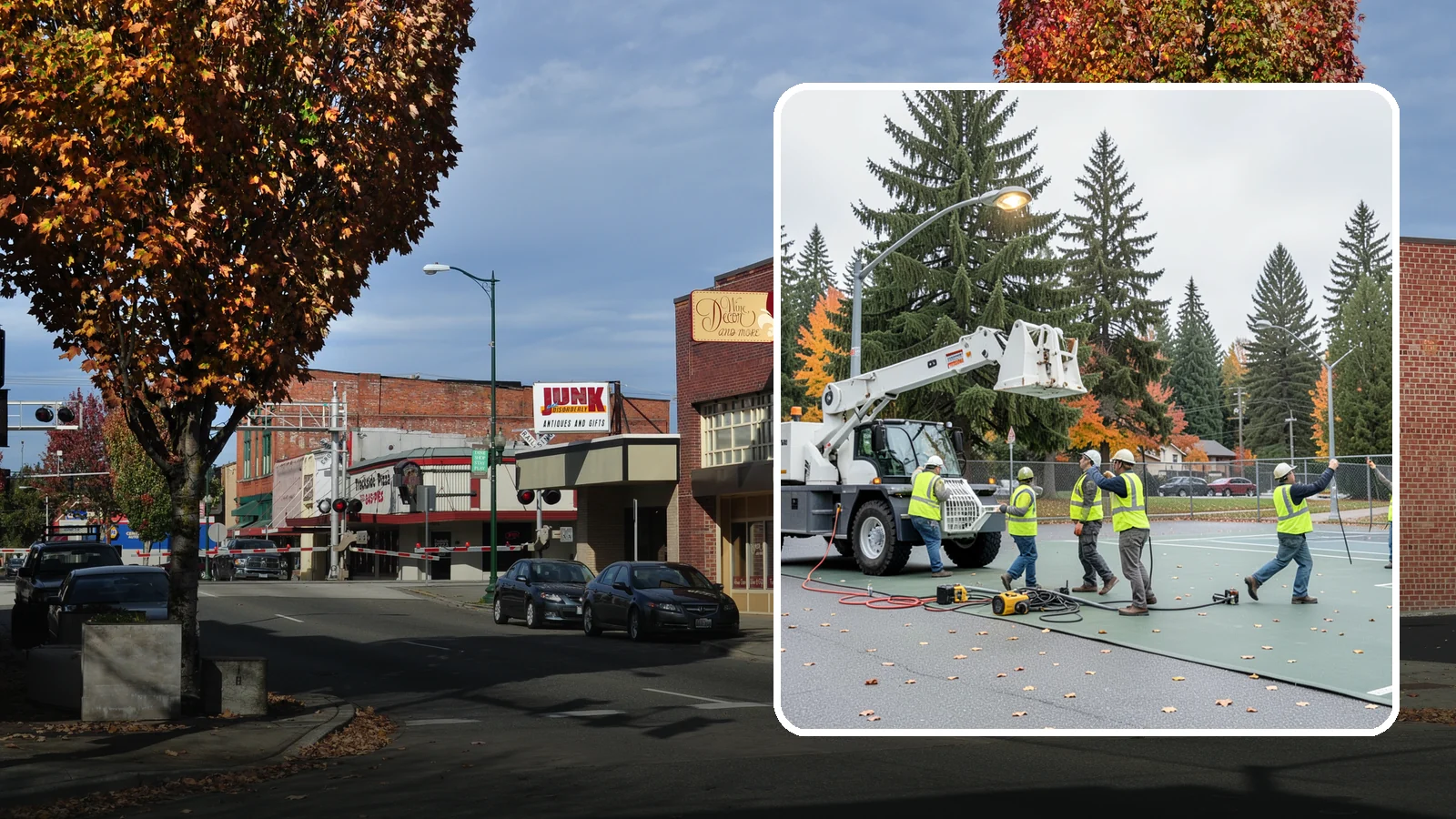 Court Lighting Installation in Puyallup, Pierce County, WA - LED court lighting installation that extends usable hours on public tennis, pickleball, and basketball courts.