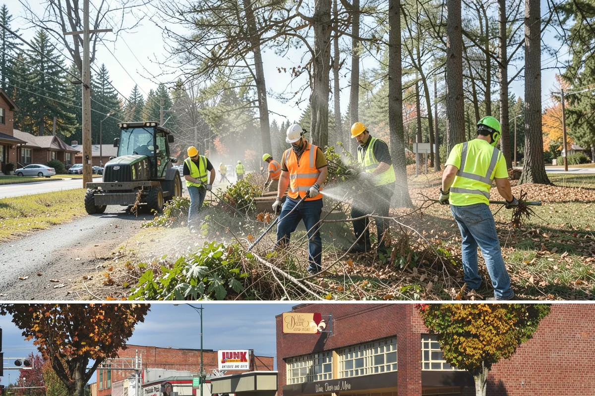 Court Lighting Installation in Puyallup, Pierce County, WA - Dry summer and early-fall conditions ease trenching and foundation work for new lighting.