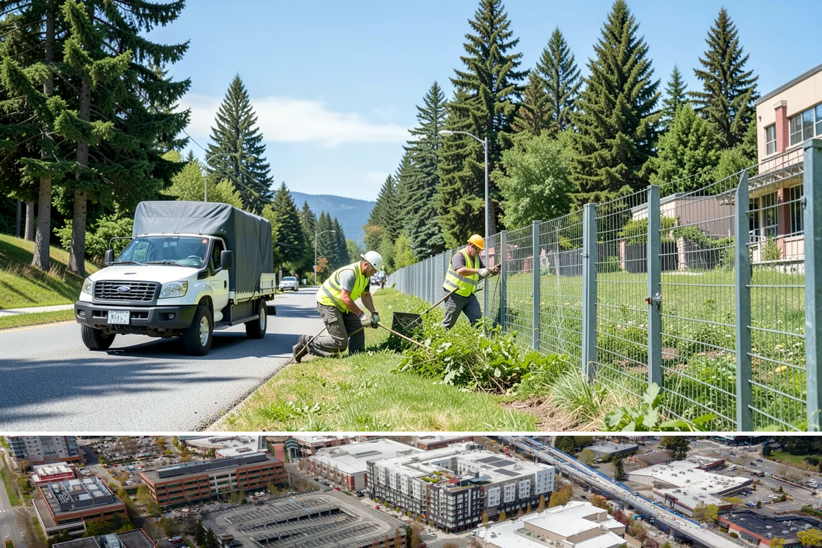 Court Lighting Installation in Redmond, King County, WA - Dry summer and early-fall conditions ease trenching and foundation work for new lighting.