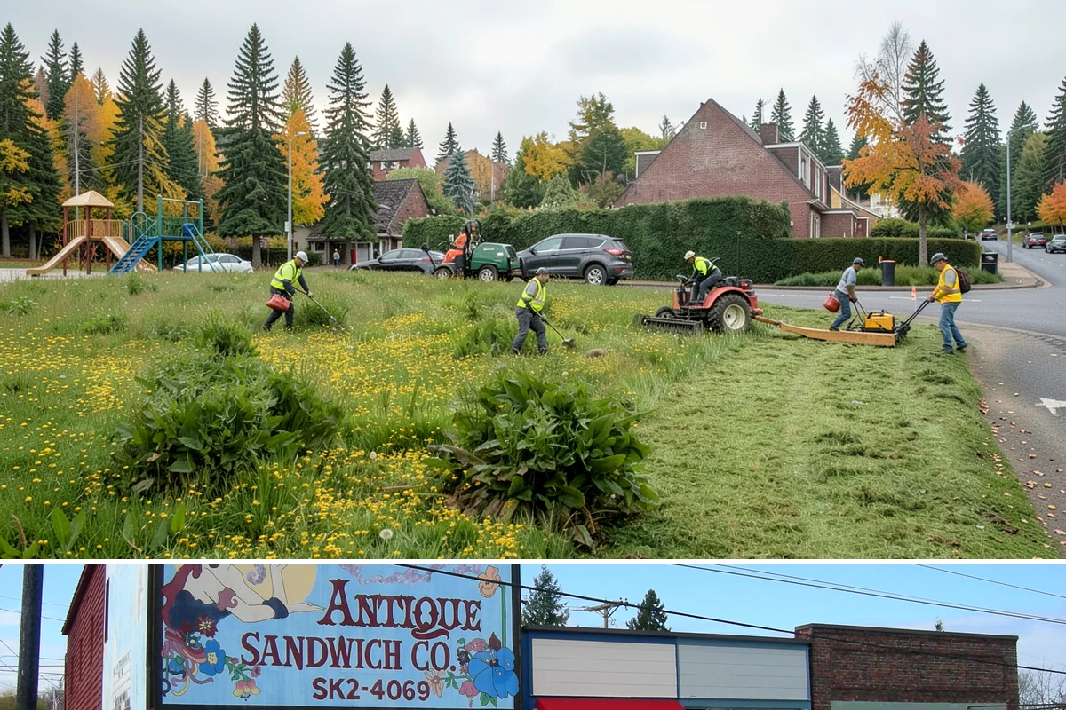 Court Lighting Installation in Ruston, Pierce County, WA - Dry summer and early-fall conditions ease trenching and foundation work for new lighting.