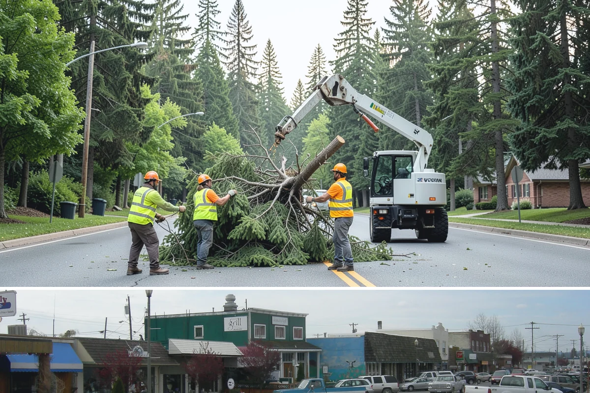 Court Lighting Installation in Stanwood, Snohomish County, WA - Dry summer and early-fall conditions ease trenching and foundation work for new lighting.