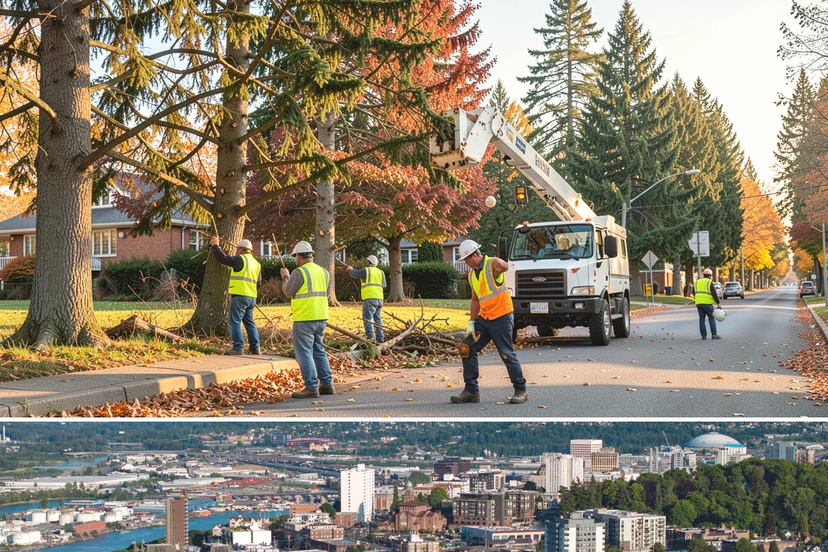 Court Lighting Installation in Tacoma, Pierce County, WA - Dry summer and early-fall conditions ease trenching and foundation work for new lighting.