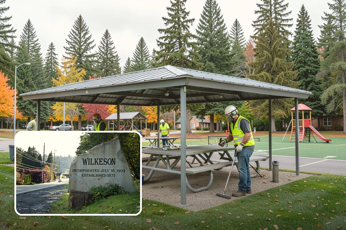 Court Lighting Installation in Wilkeson, Pierce County, WA - Extends court availability into evening hours