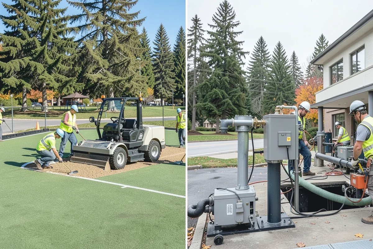Court Line Striping in Bonney Lake, Pierce County, WA - Confirm sport dimensions and layout with staff