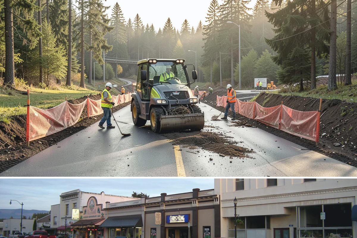 Court Line Striping in Burlington, Skagit County, WA - Dry, mild conditions from late spring to early fall allow line paint to set and cure without moisture defects.