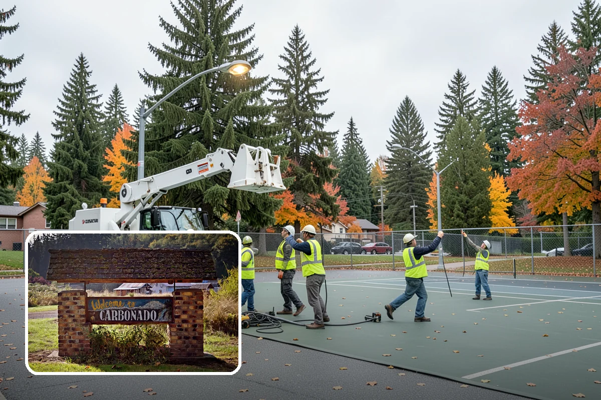 Court Line Striping in Carbonado, Pierce County, WA - Delivers regulation-accurate layouts for sanctioned play